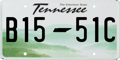 TN license plate B1551C