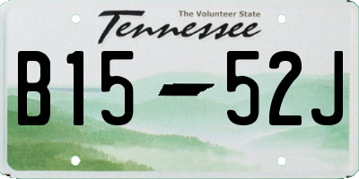 TN license plate B1552J