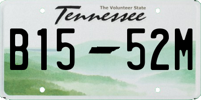 TN license plate B1552M