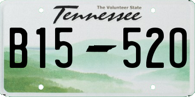 TN license plate B1552O