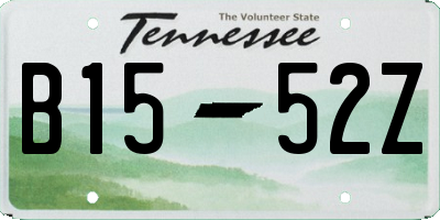 TN license plate B1552Z