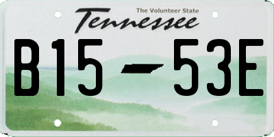 TN license plate B1553E