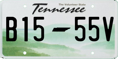 TN license plate B1555V
