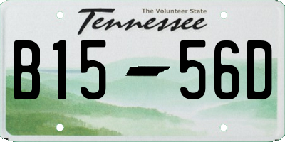 TN license plate B1556D