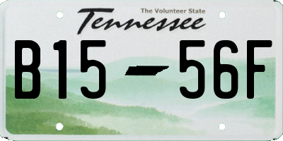 TN license plate B1556F