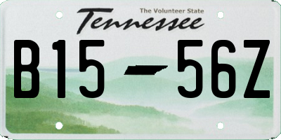 TN license plate B1556Z