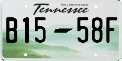 TN license plate B1558F