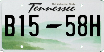 TN license plate B1558H