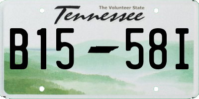 TN license plate B1558I