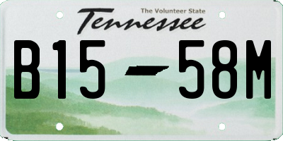 TN license plate B1558M