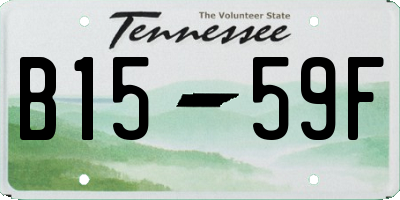 TN license plate B1559F