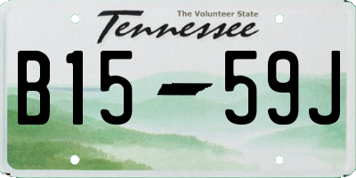 TN license plate B1559J