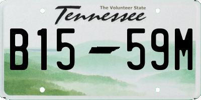 TN license plate B1559M