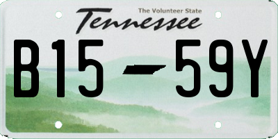 TN license plate B1559Y