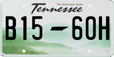 TN license plate B1560H