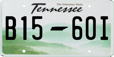 TN license plate B1560I