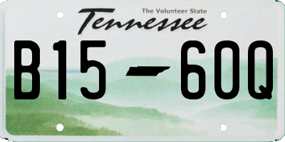 TN license plate B1560Q
