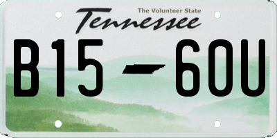 TN license plate B1560U