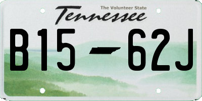 TN license plate B1562J