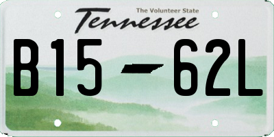 TN license plate B1562L