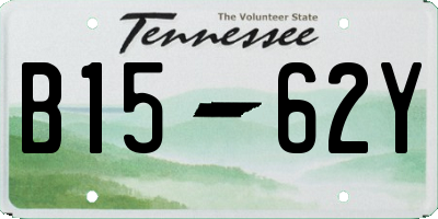 TN license plate B1562Y