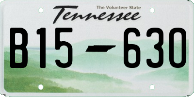 TN license plate B1563O