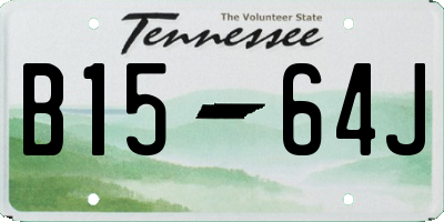 TN license plate B1564J