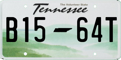 TN license plate B1564T