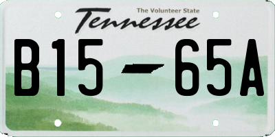 TN license plate B1565A