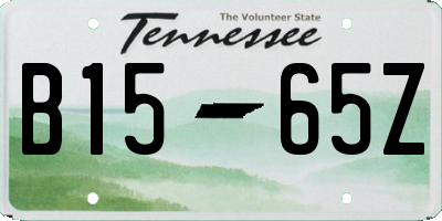 TN license plate B1565Z