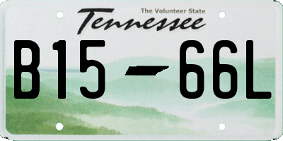 TN license plate B1566L