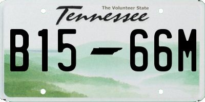 TN license plate B1566M