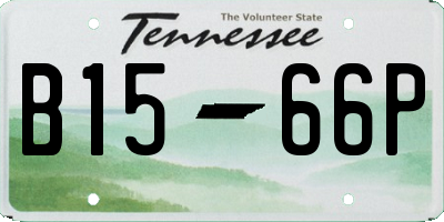 TN license plate B1566P