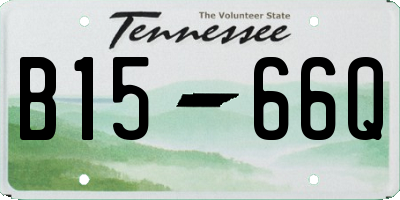 TN license plate B1566Q