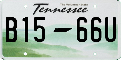 TN license plate B1566U