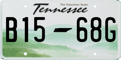 TN license plate B1568G