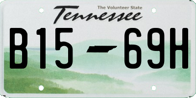 TN license plate B1569H