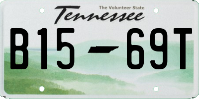TN license plate B1569T