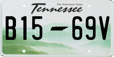 TN license plate B1569V