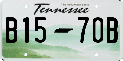 TN license plate B1570B