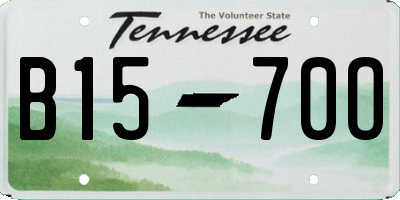 TN license plate B1570O