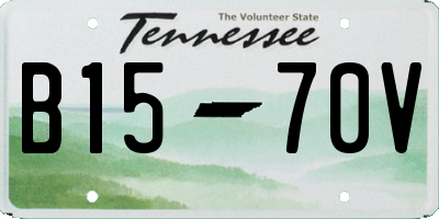 TN license plate B1570V