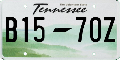 TN license plate B1570Z