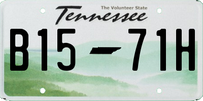 TN license plate B1571H