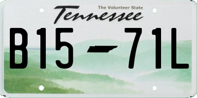TN license plate B1571L