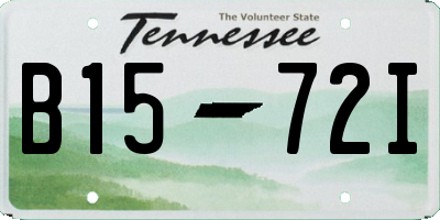 TN license plate B1572I