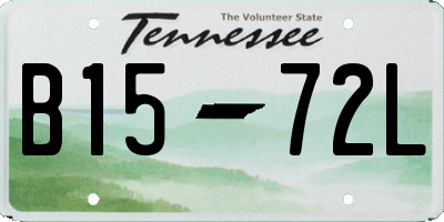 TN license plate B1572L