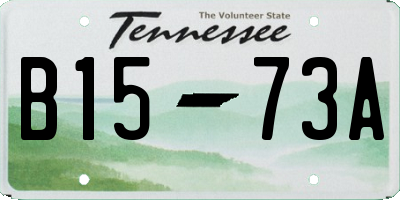 TN license plate B1573A