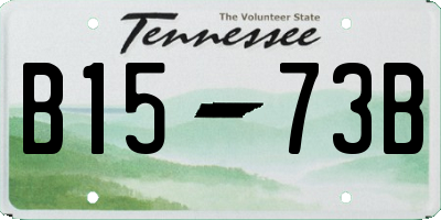 TN license plate B1573B