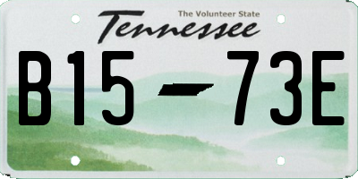 TN license plate B1573E